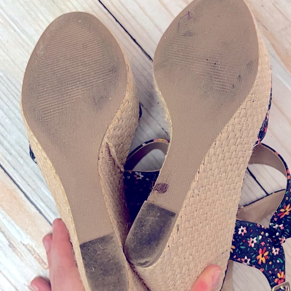 Steve Madden Jenny floral wedge platform espadrilles - Picture 4 of 4
